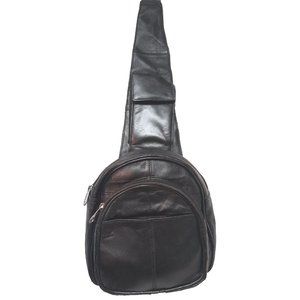 Lambskin  Genuine Leather Sling Body Bag, Backpack #2015